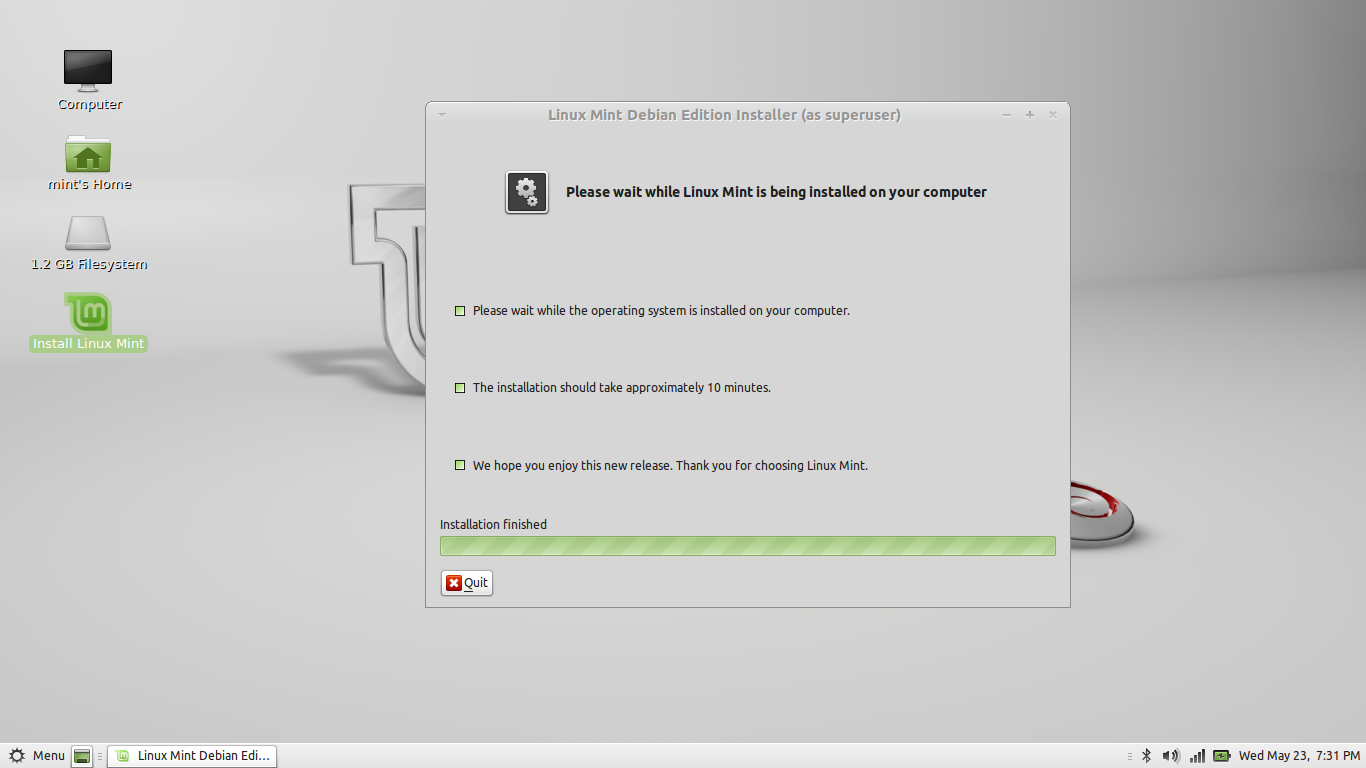 Done! Installation complete.