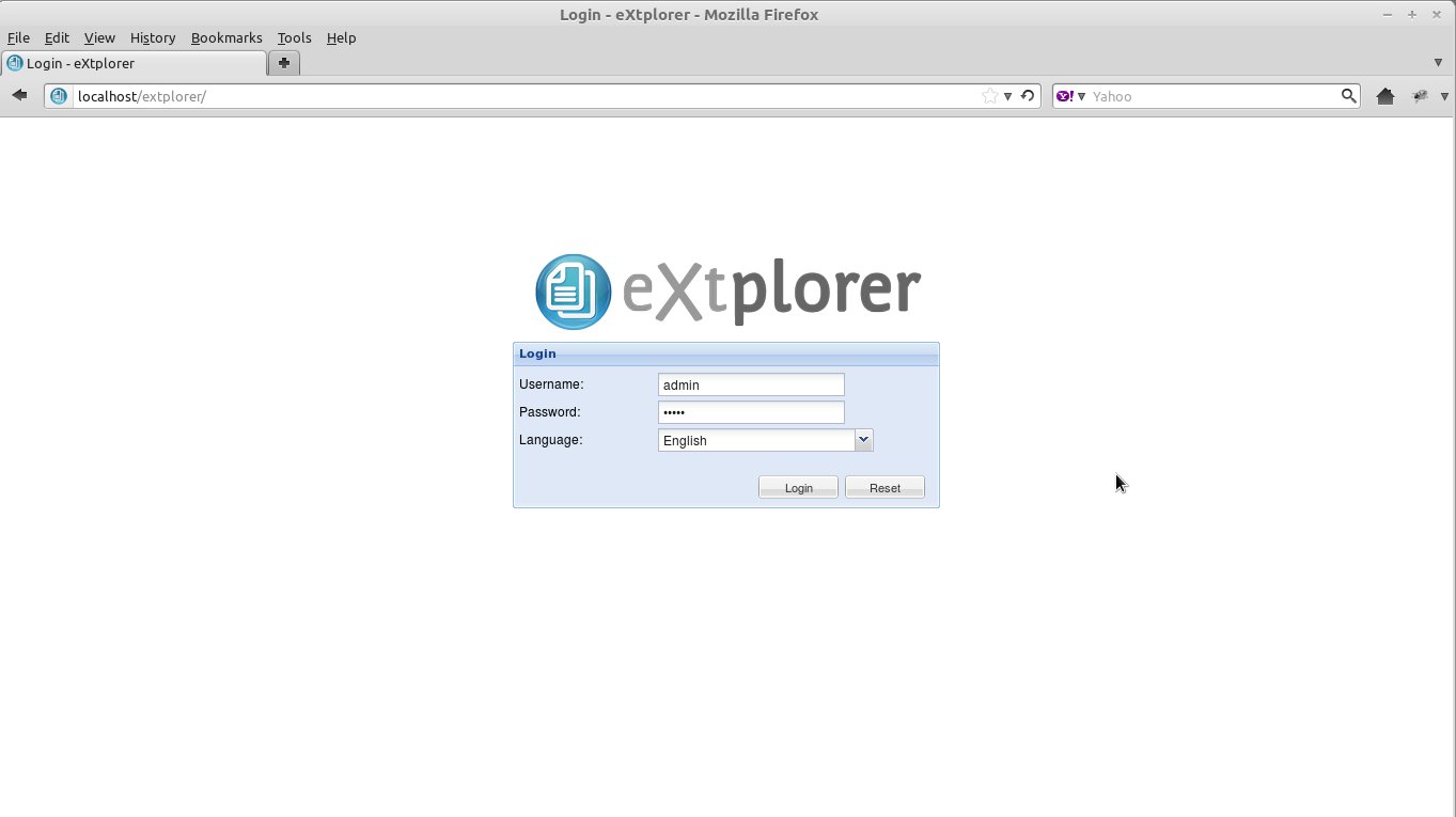 Extplorer Login Login form