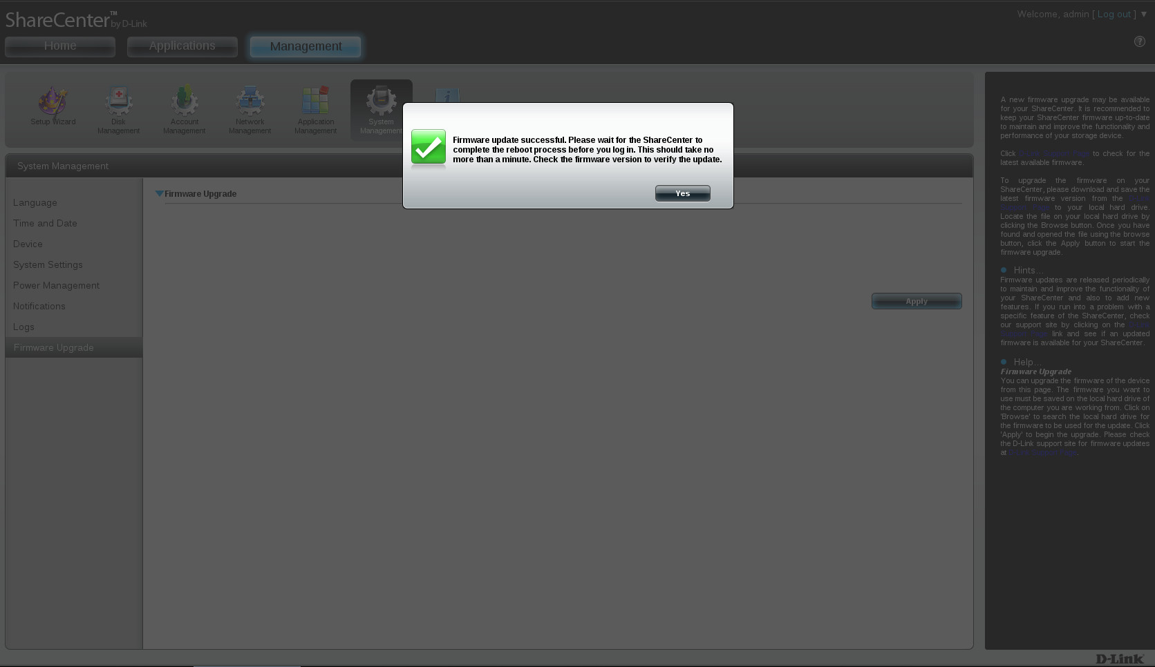 Firmware Updated Firmware Updated