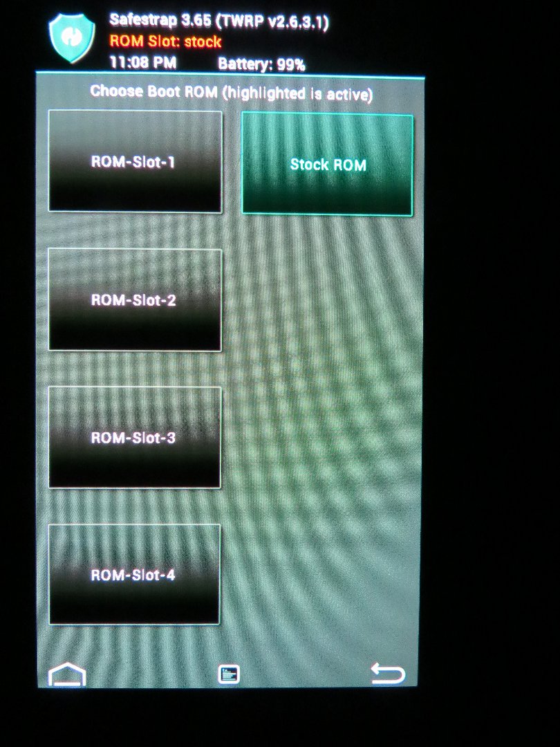 Safestrap Boot Options
