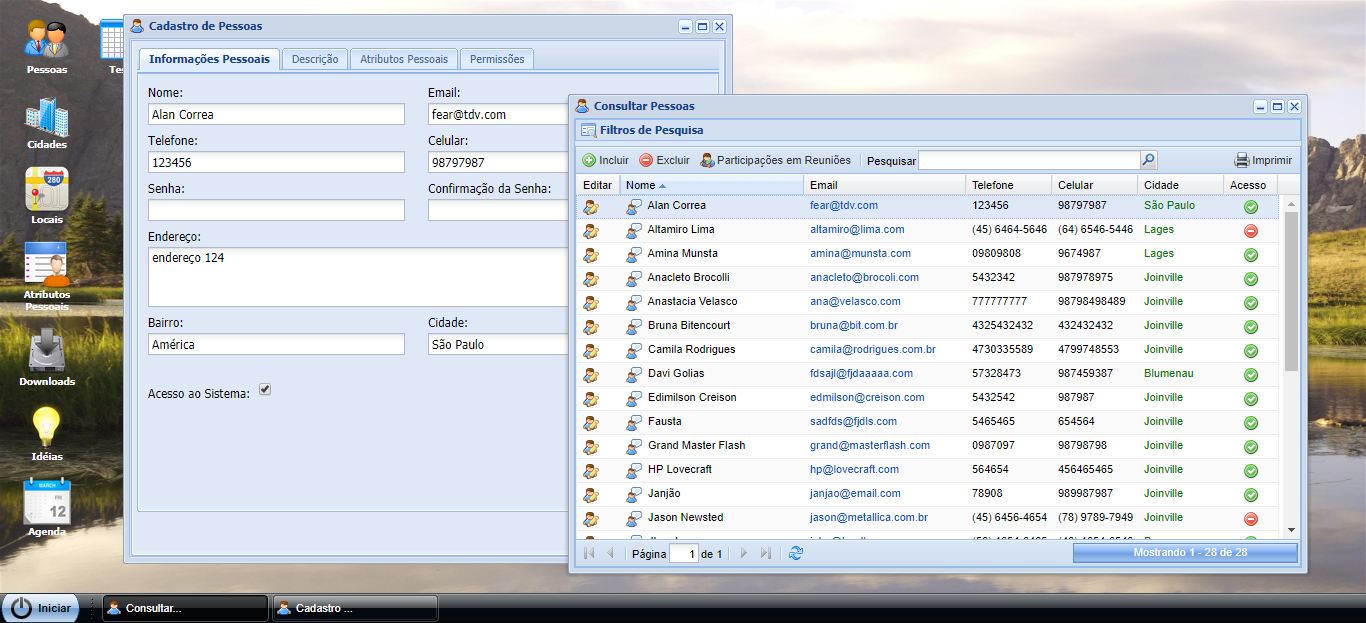 ADHONEP Meetup System screenshot