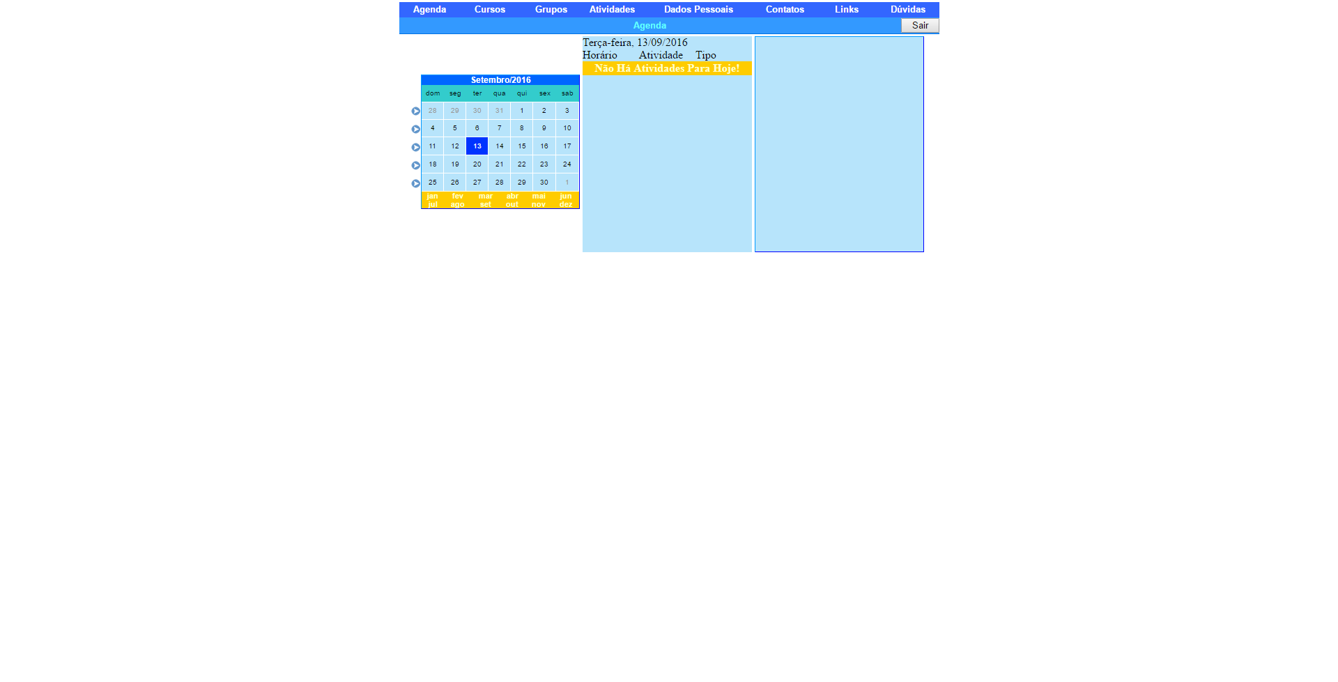 E-Learning Scheduler screenshot