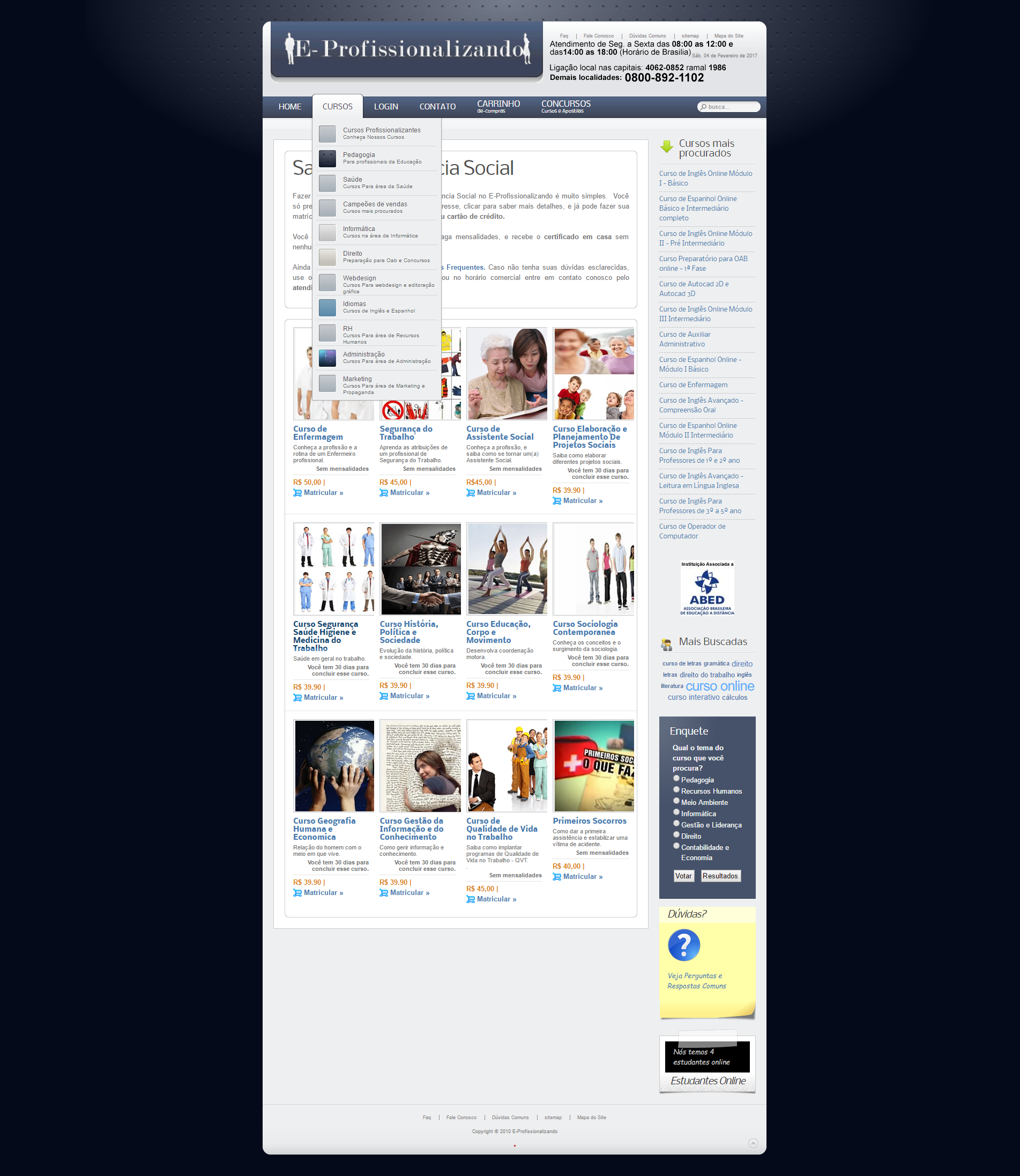 E-Profissionalizando — Cursos Profissionalizantes Online — screenshot 2