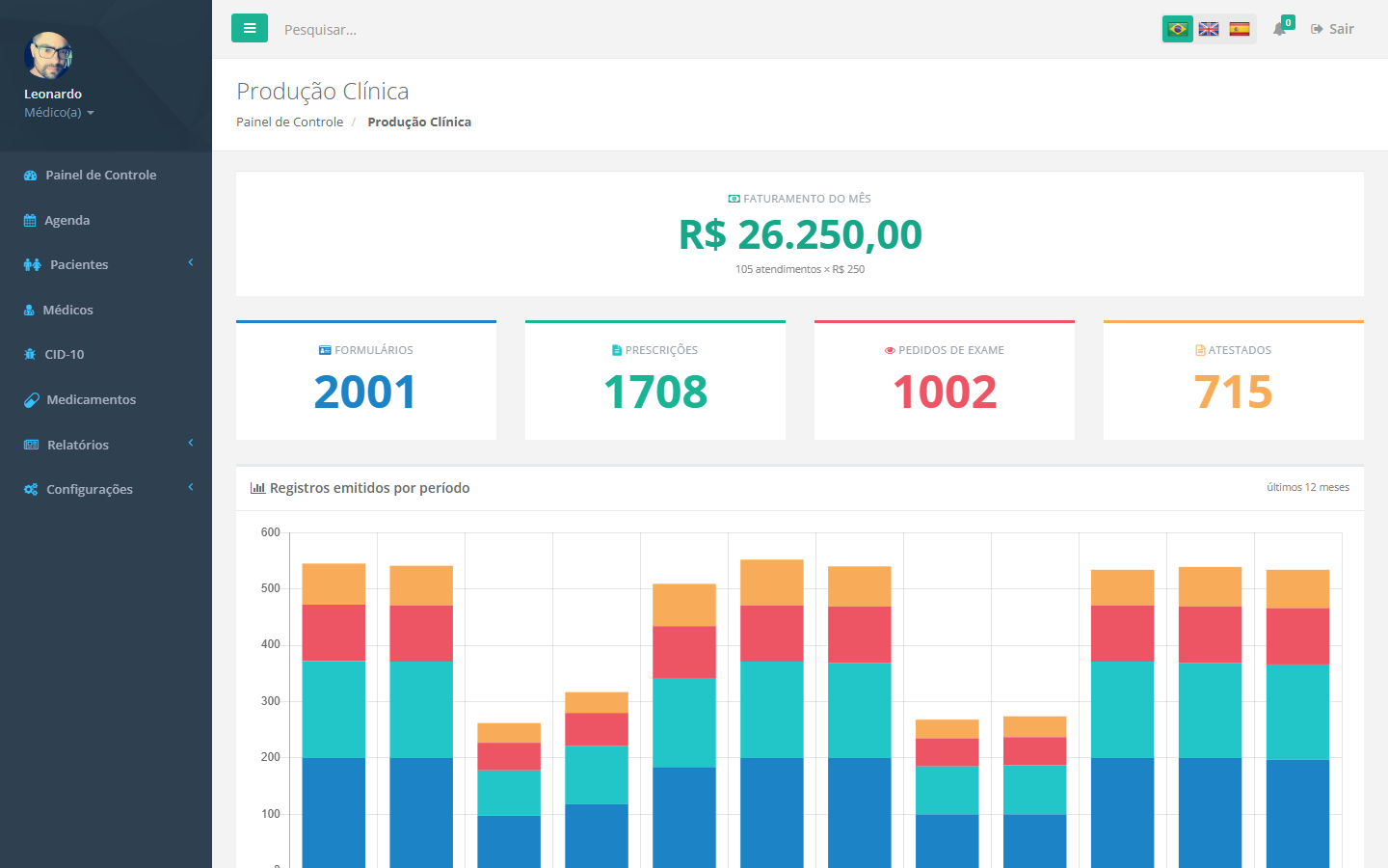 Production billing report
