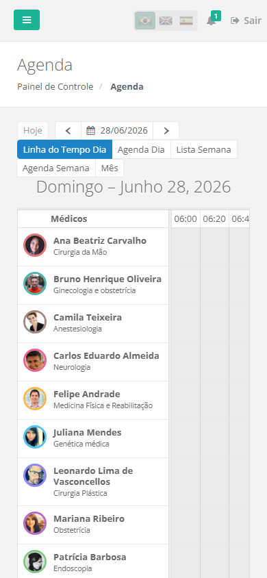 Schedule on a phone