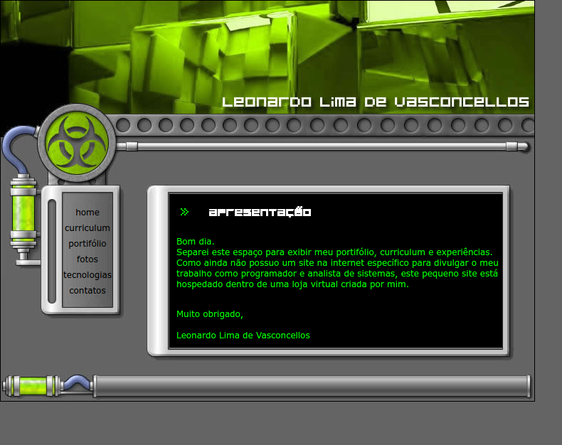 Leonardo Vasconcellos — First Website — screenshot 3