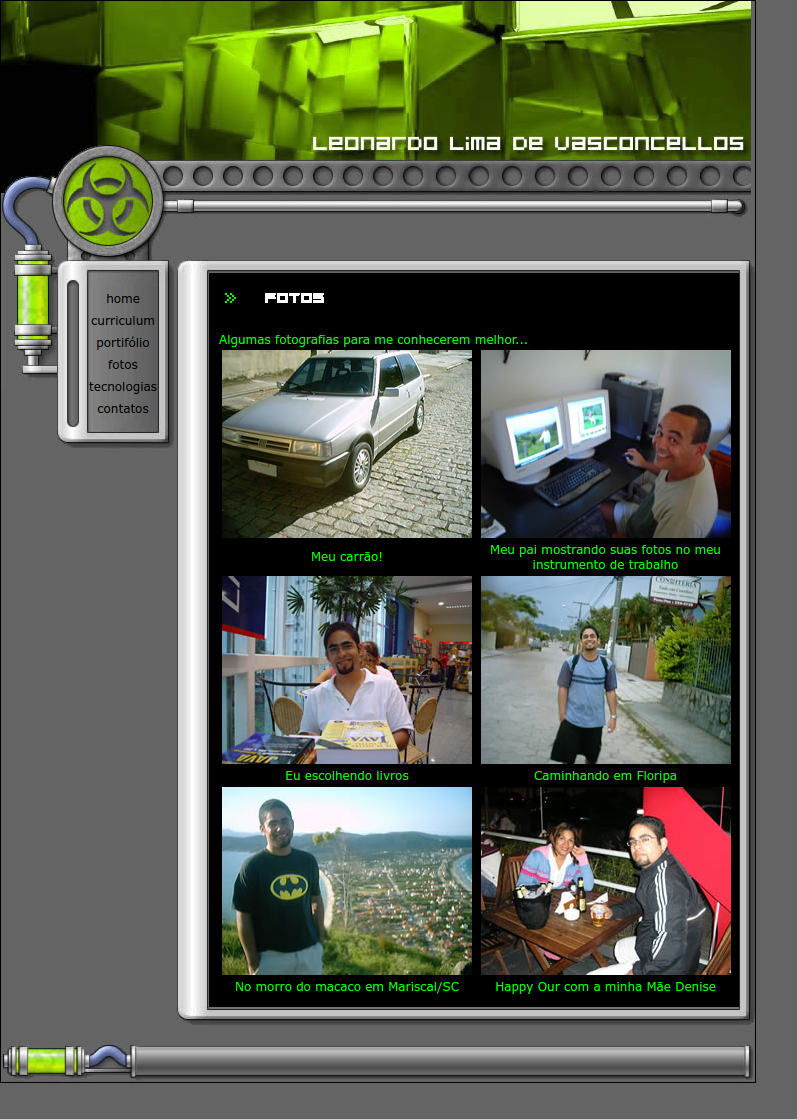 Leonardo Vasconcellos — First Website — screenshot 5