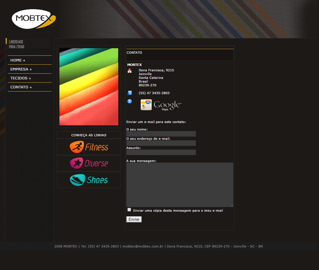 Mobtex Tecidos de Alto Desempenho — screenshot 2
