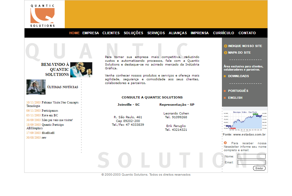 Quantic Solutions Portal & CMS screenshot