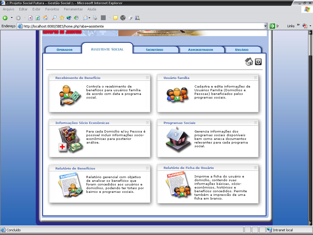 Projeto Social Futura screenshot