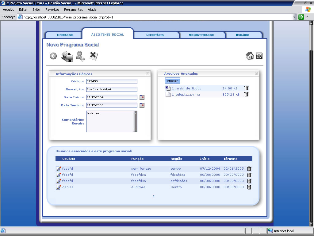 Projeto Social Futura — screenshot 7