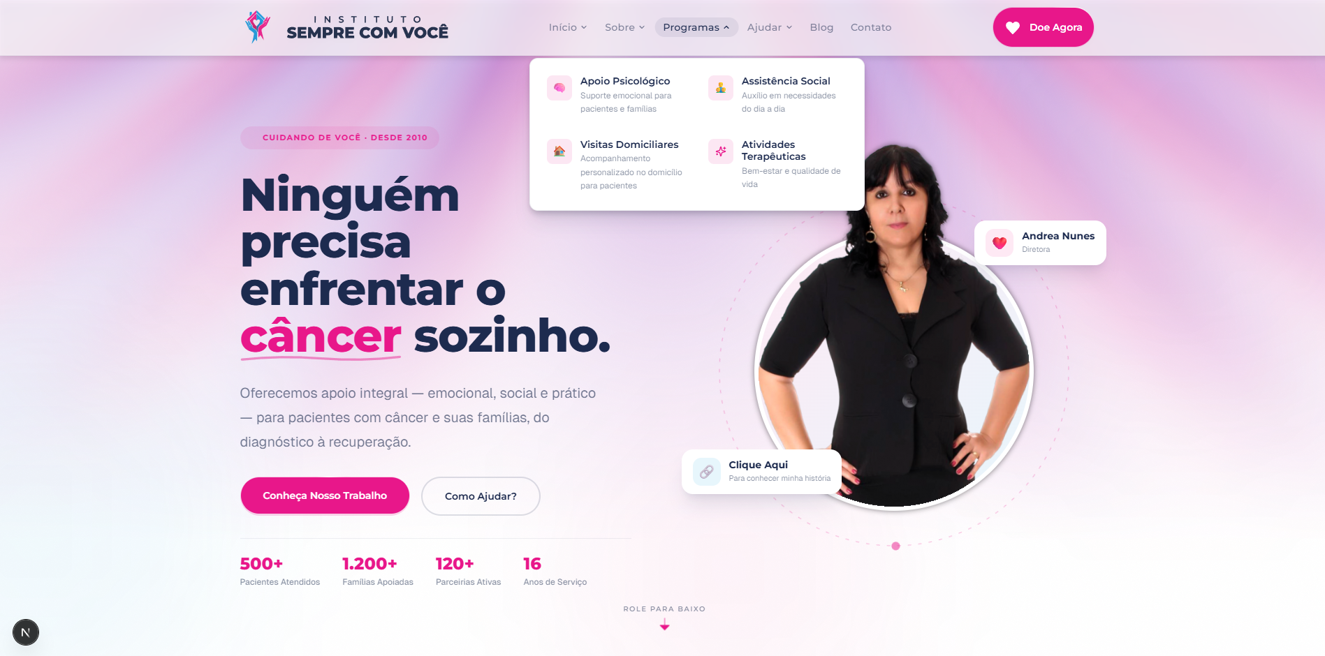 Instituto do Câncer Sempre Com Você — screenshot 15