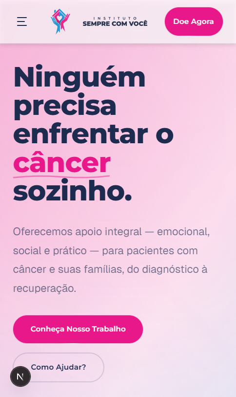 Instituto do Câncer Sempre Com Você — screenshot 12