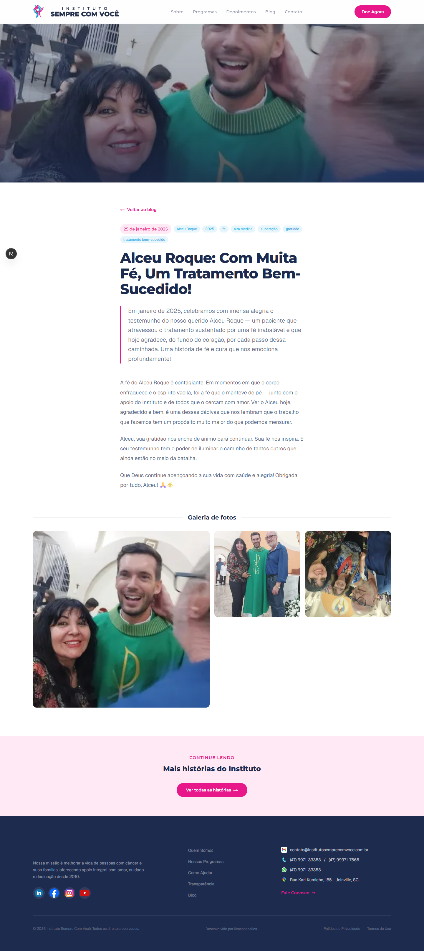 Instituto do Câncer Sempre Com Você — screenshot 19