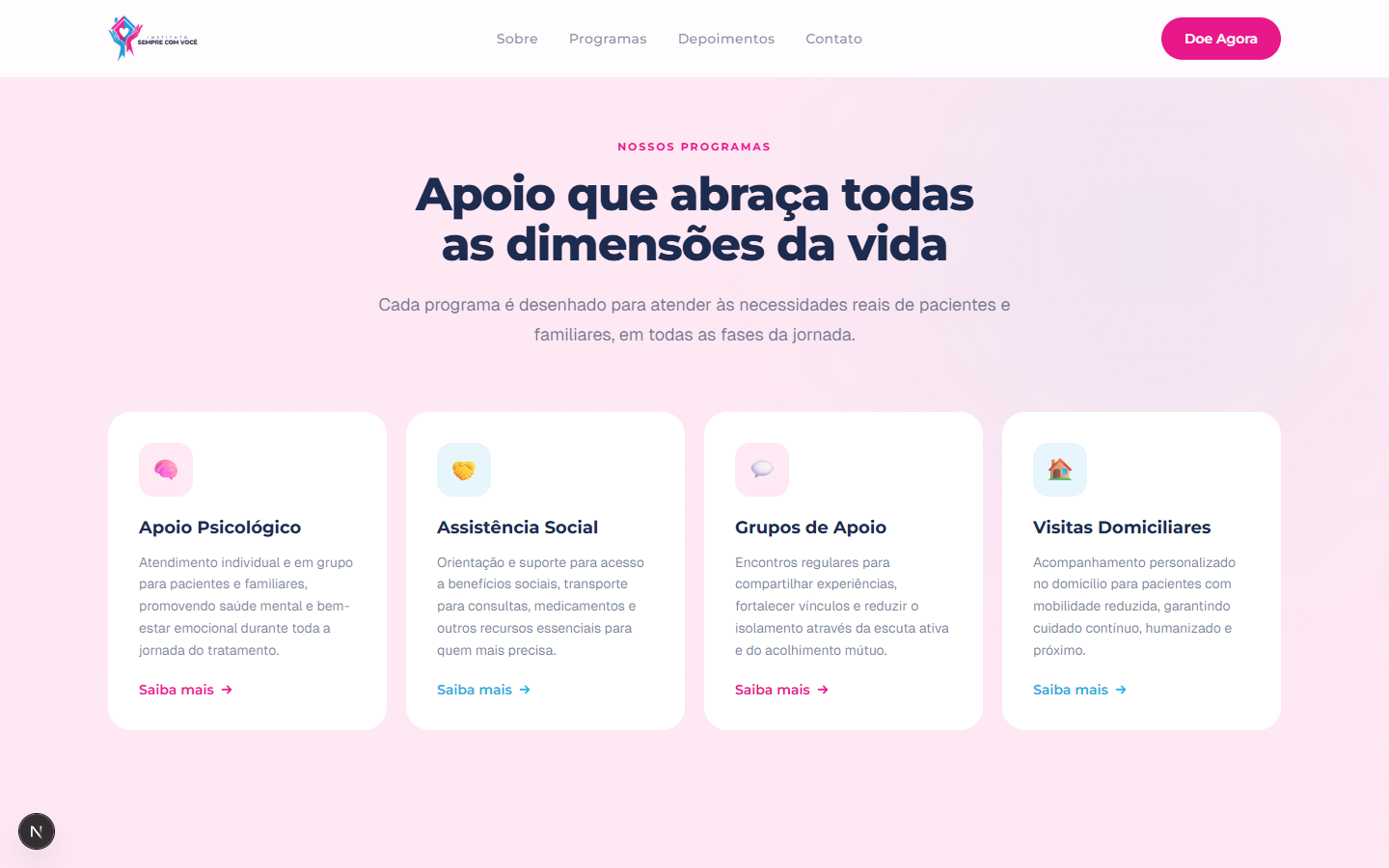 Instituto do Câncer Sempre Com Você — screenshot 3