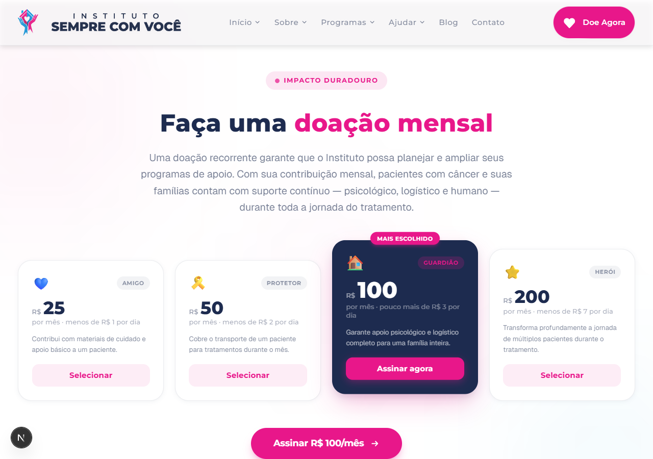 Instituto do Câncer Sempre Com Você — screenshot 4