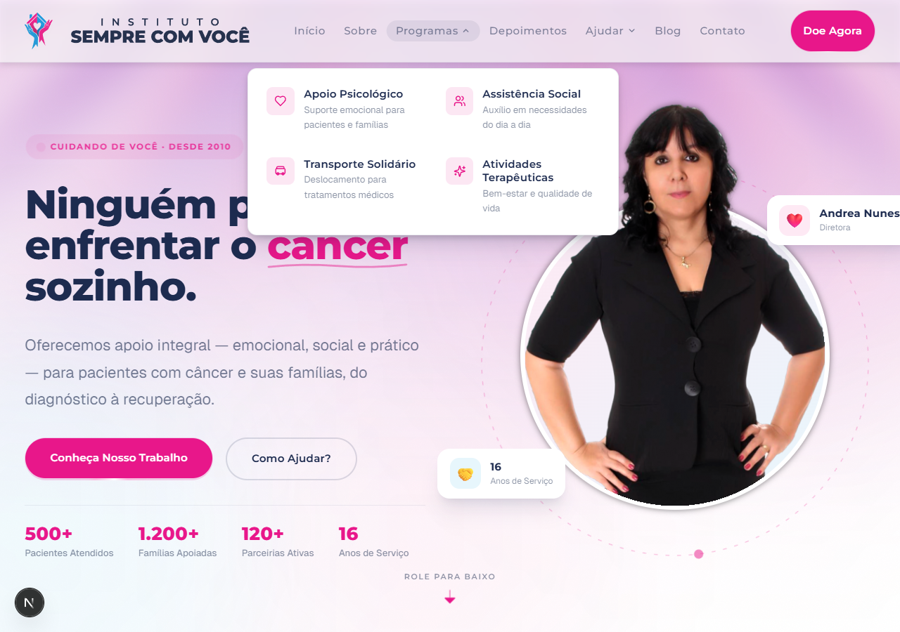 Instituto do Câncer Sempre Com Você — screenshot 5