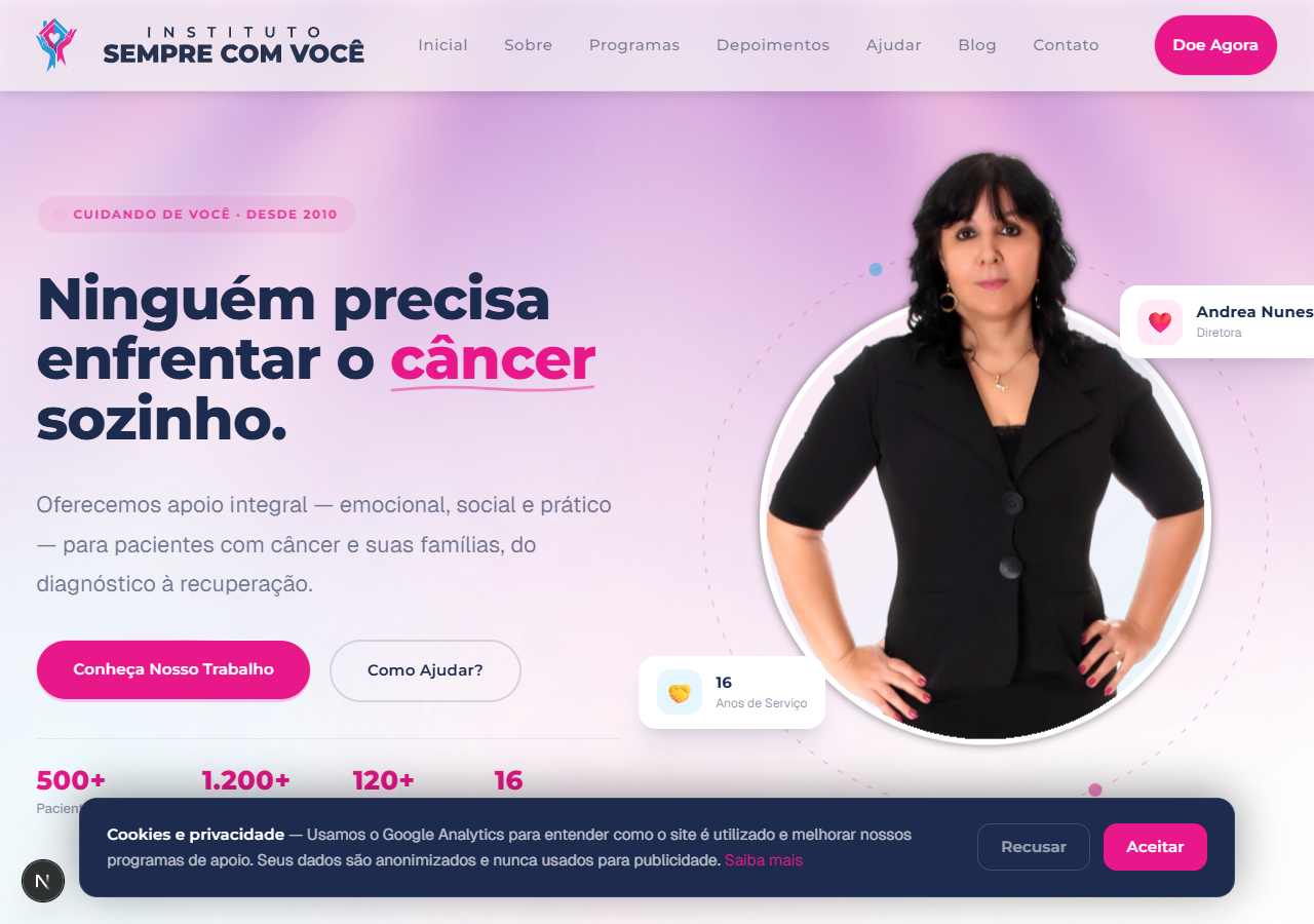Instituto do Câncer Sempre Com Você — screenshot 8