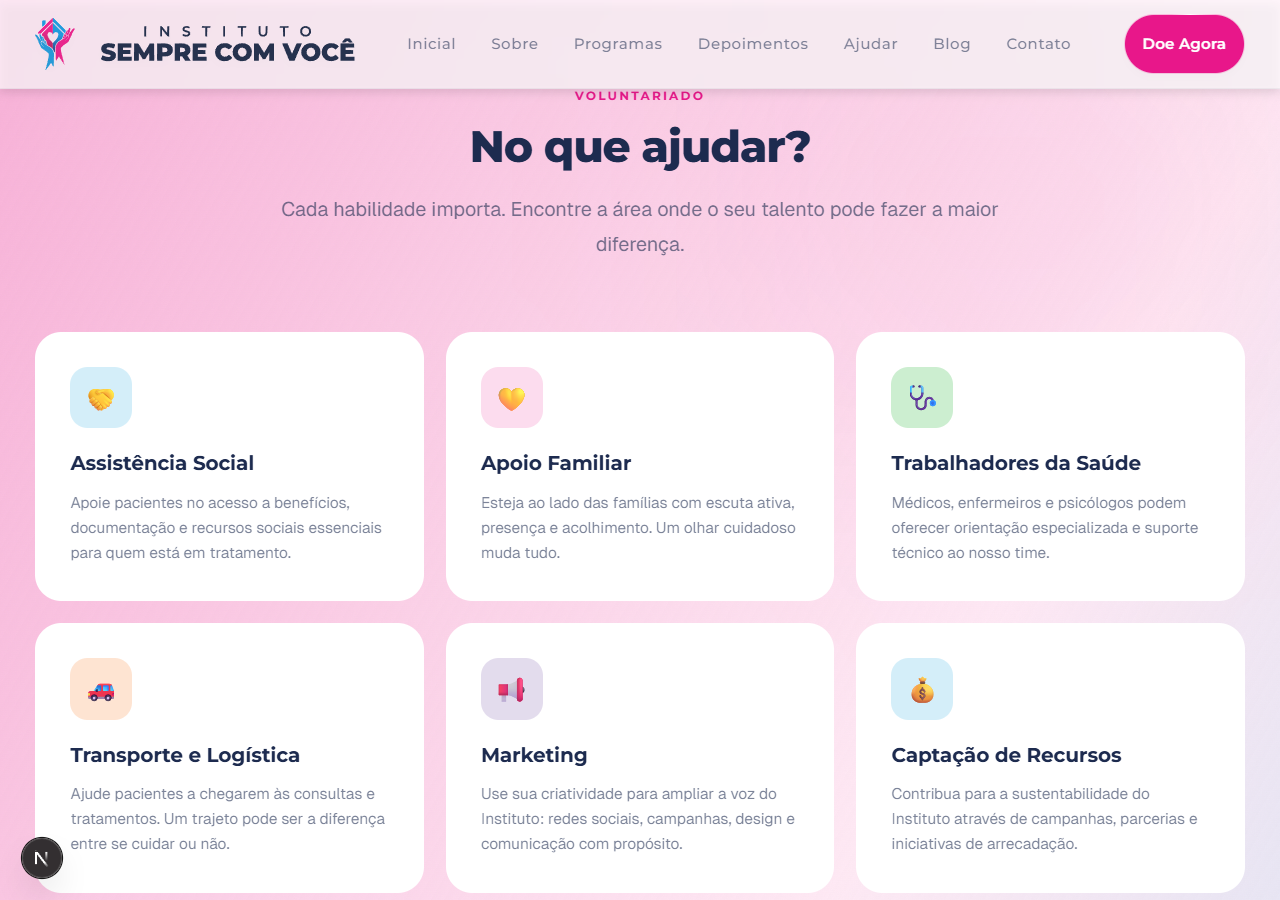 Instituto do Câncer Sempre Com Você — screenshot 9