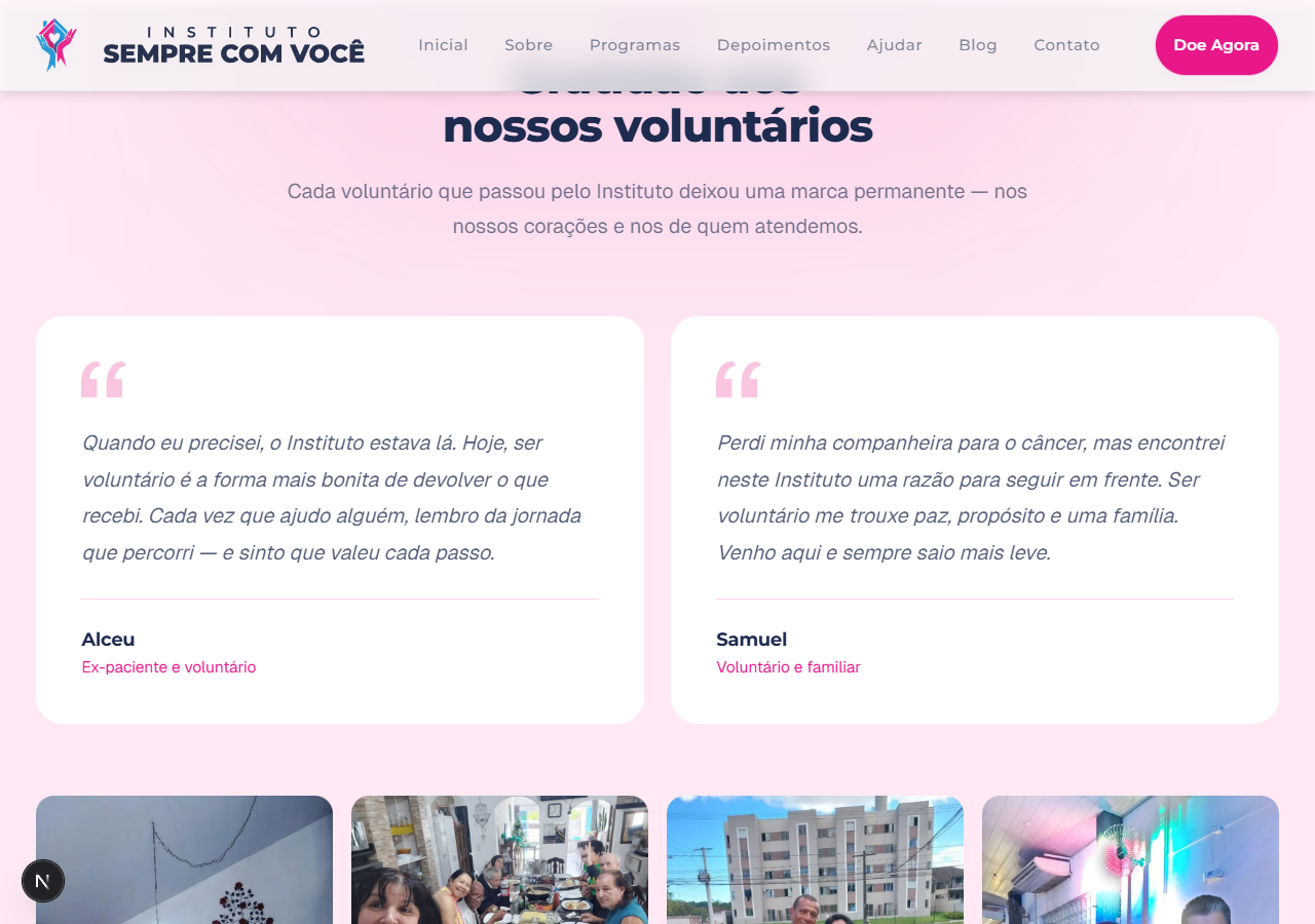 Instituto do Câncer Sempre Com Você — screenshot 10