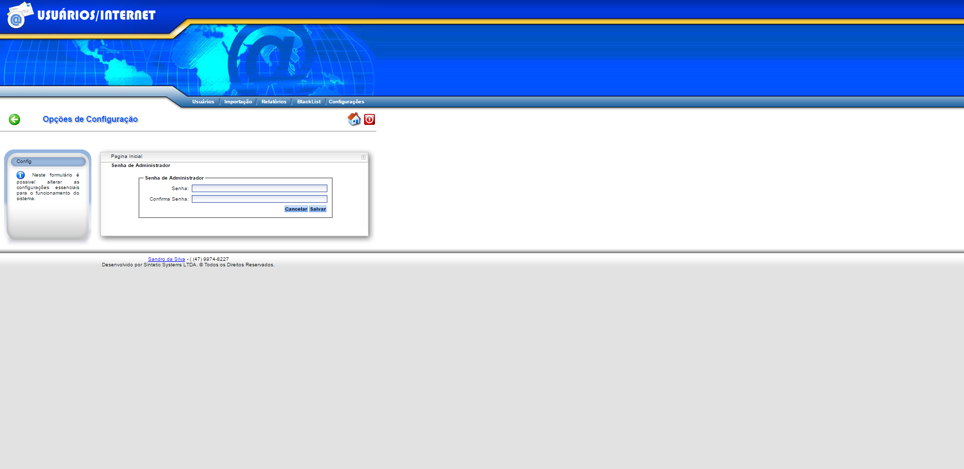 Squid Proxy User Console — screenshot 3