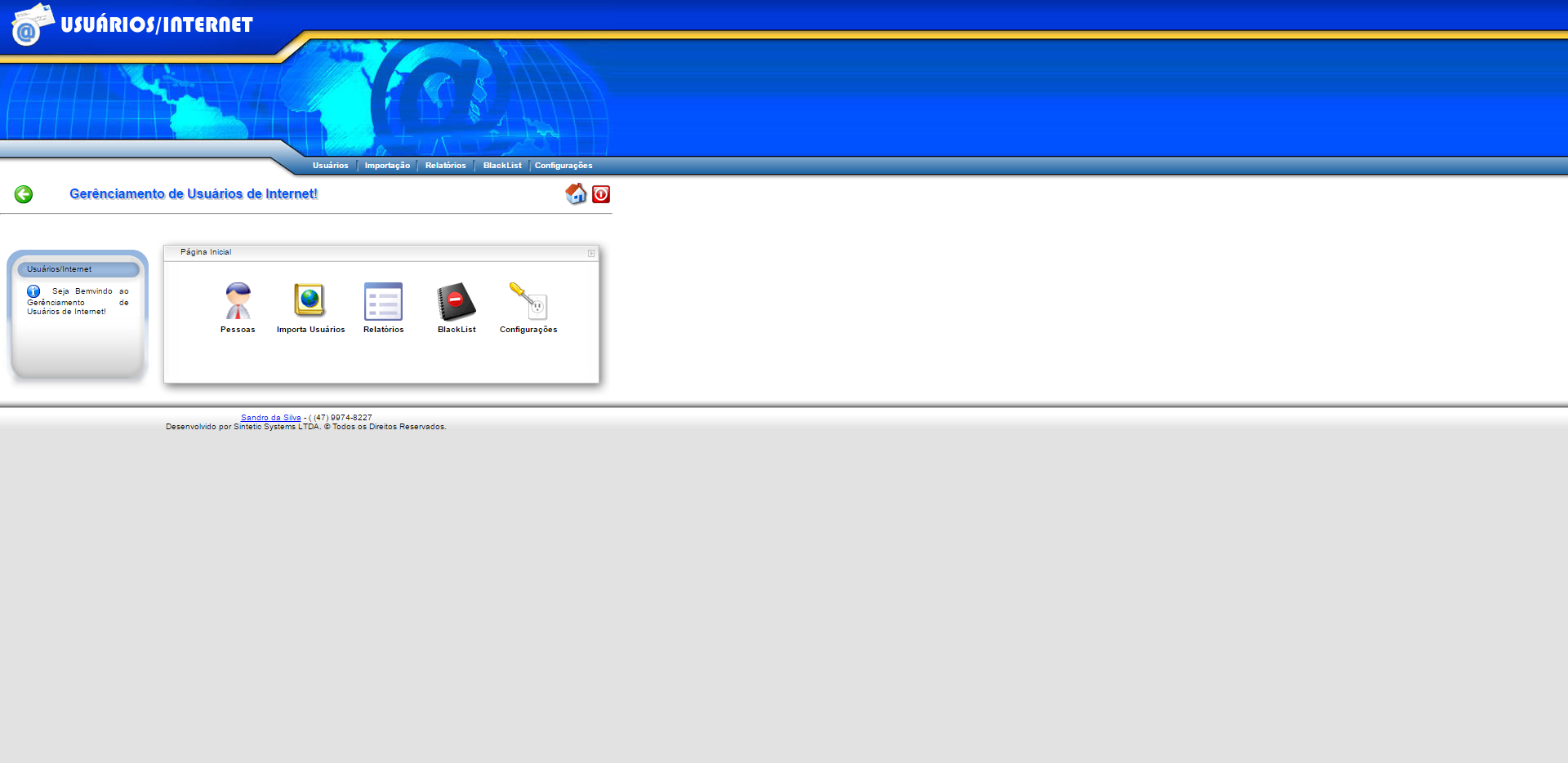 Squid Proxy User Console screenshot