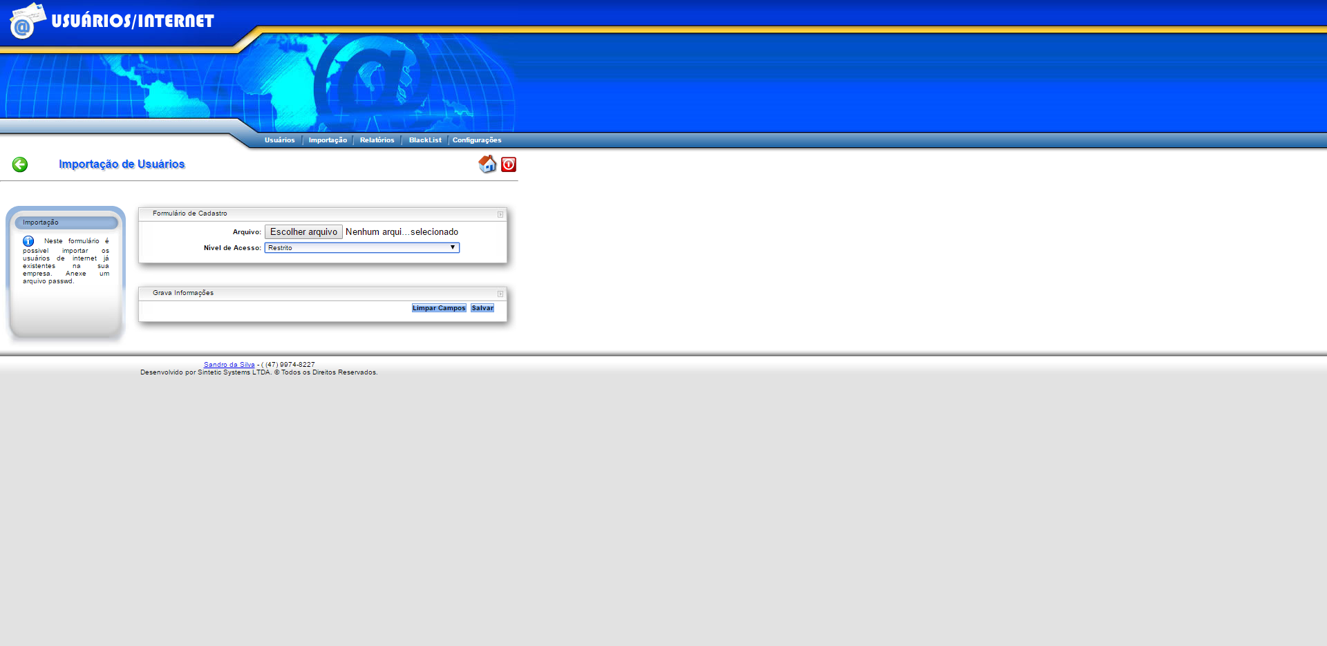 Squid Proxy User Console — screenshot 4